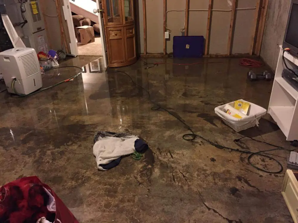 Restoration equipment on a Denton job